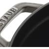 imageSTAUB Cast Iron Dutch Oven 4qt Round Cocotte Made in France Serves 34 CherryGraphite Grey