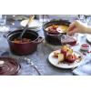 imageSTAUB Cast Iron Dutch Oven 4qt Round Cocotte Made in France Serves 34 CherryGrenadine