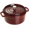 imageSTAUB Cast Iron Dutch Oven 4qt Round Cocotte Made in France Serves 34 CherryGrenadine