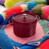 imageSTAUB Cast Iron Dutch Oven 4qt Round Cocotte Made in France Serves 34 CherryGrenadine