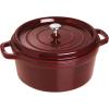 imageSTAUB Cast Iron Dutch Oven 4qt Round Cocotte Made in France Serves 34 CherryGrenadine