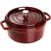 imageSTAUB Cast Iron Dutch Oven 4qt Round Cocotte Made in France Serves 34 CherryGrenadine