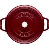 imageSTAUB Cast Iron Dutch Oven 4qt Round Cocotte Made in France Serves 34 CherryGrenadine
