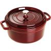 imageSTAUB Cast Iron Dutch Oven 4qt Round Cocotte Made in France Serves 34 CherryGrenadine