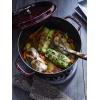 imageSTAUB Cast Iron Dutch Oven 4qt Round Cocotte Made in France Serves 34 CherryGrenadine