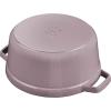 imageSTAUB Cast Iron Dutch Oven 4qt Round Cocotte Made in France Serves 34 CherryLilac