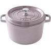 imageSTAUB Cast Iron Dutch Oven 4qt Round Cocotte Made in France Serves 34 CherryLilac