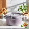 imageSTAUB Cast Iron Dutch Oven 4qt Round Cocotte Made in France Serves 34 CherryLilac