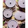 imageSTAUB Cast Iron Dutch Oven 4qt Round Cocotte Made in France Serves 34 CherryLilac