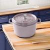 imageSTAUB Cast Iron Dutch Oven 4qt Round Cocotte Made in France Serves 34 CherryLilac