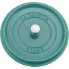 imageSTAUB Cast Iron Dutch Oven 4qt Round Cocotte Made in France Serves 34 CherryTurquoise