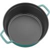 imageSTAUB Cast Iron Dutch Oven 4qt Round Cocotte Made in France Serves 34 CherryTurquoise
