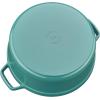 imageSTAUB Cast Iron Dutch Oven 4qt Round Cocotte Made in France Serves 34 CherryTurquoise