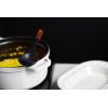 imageSTAUB Cast Iron Dutch Oven 4qt Round Cocotte Made in France Serves 34 CherryWhite Truffle