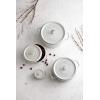 imageSTAUB Cast Iron Dutch Oven 4qt Round Cocotte Made in France Serves 34 CherryWhite Truffle