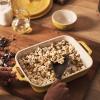 imageStaub Ceramic Baking Dish Set 3pc Dark BlueCitron