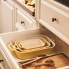 imageStaub Ceramic Baking Dish Set 3pc Dark BlueCitron