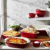 imageHENCKELS Ceramics 8pc Mixed Bakeware WhiteCherry Red