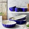 imageHENCKELS Ceramics 8pc Mixed Bakeware WhiteDark Blue