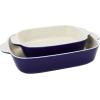 imageHENCKELS Ceramics 8pc Mixed Bakeware WhiteDark Blue
