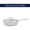 imageHENCKELS Clad Impulse 10pc 3Ply Stainless Steel Pots and Pans Set Cookware Set Fry Pan Saucepan with Lid Saute Pan with Lid Dutch Oven with Lid StayCool Handles Induction Stove CompatibleStainless Steel