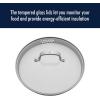 imageHENCKELS Clad Impulse 10pc 3Ply Stainless Steel Pots and Pans Set Cookware Set Fry Pan Saucepan with Lid Saute Pan with Lid Dutch Oven with Lid StayCool Handles Induction Stove CompatibleStainless Steel