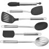 imageHENCKELS Cooking Tools 6PC Kitchen Gadgets Sets with Spatula Tongs Cooking Spoon 1810 STAINLESS STEEL