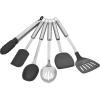 imageHENCKELS Cooking Tools 6PC Kitchen Gadgets Sets with Spatula Tongs Cooking Spoon 1810 STAINLESS STEEL