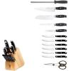 imageHENCKELS Forged Accent RazorSharp 15Piece Knife Set Chef Knife Bread Knife Steak Knife German Engineered Knife Informed by over 100 Years of Mastery13 Pc