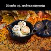 imageSTAUB Ceramic 075qt Petite Pumpkin Oven ampamp Stove Safe up to 572F Pumpkin Dish Baking Candy Burnt OrangeMatte Black