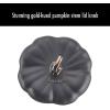 imageSTAUB Ceramic 075qt Petite Pumpkin Oven ampamp Stove Safe up to 572F Pumpkin Dish Baking Candy Burnt OrangeMatte Black