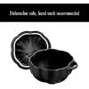 imageSTAUB Ceramic 075qt Petite Pumpkin Oven ampamp Stove Safe up to 572F Pumpkin Dish Baking Candy Burnt OrangeMatte Black