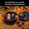 imageSTAUB Ceramic 075qt Petite Pumpkin Oven ampamp Stove Safe up to 572F Pumpkin Dish Baking Candy Burnt OrangeMatte Black