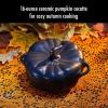 imageSTAUB Ceramic 075qt Petite Pumpkin Oven ampamp Stove Safe up to 572F Pumpkin Dish Baking Candy Burnt OrangeMatte Black