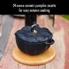 imageSTAUB Ceramic 075qt Petite Pumpkin Oven ampamp Stove Safe up to 572F Pumpkin Dish Baking Candy Burnt OrangeMatte Black