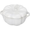 imageSTAUB Ceramic 075qt Petite Pumpkin Oven ampamp Stove Safe up to 572F Pumpkin Dish Baking Candy Burnt OrangeRustic Ivory