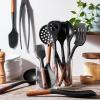 imageStaub Silicone with Wood Handle Cooking Utensil Set Matte Black 3pcBlack