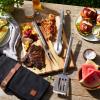 imageZWILLING BBQ 4pc Grill Tool Set BBQ accessories Grilling Gift Set Set Includes Grill Spatula Grill Tongs Grill Fork and Chefs Tool Wrap Stainless Steel Dishwasher Safe