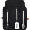 imageZWILLING BBQ 4pc Grill Tool Set BBQ accessories Grilling Gift Set Set Includes Grill Spatula Grill Tongs Grill Fork and Chefs Tool Wrap Stainless Steel Dishwasher Safe