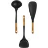 imageStaub Silicone with Wood Handle Cooking Utensil Set Matte Black 3pcMatte Black