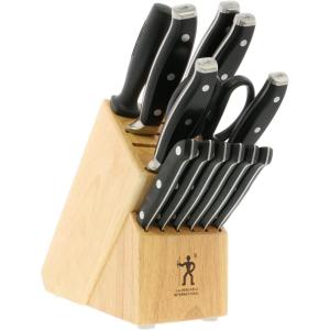imageHENCKELS Forged Accent RazorSharp 15Piece Knife Set Chef Knife Bread Knife Steak Knife German Engineered Knife Informed by over 100 Years of Mastery14 Pc