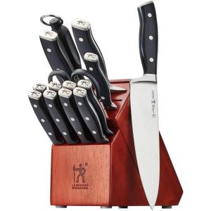 imageHENCKELS Forged Accent RazorSharp 15Piece Knife Set Chef Knife Bread Knife Steak Knife German Engineered Knife Informed by over 100 Years of Mastery15 pc New Version
