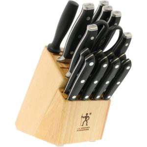 imageHENCKELS Forged Accent RazorSharp 15Piece Knife Set Chef Knife Bread Knife Steak Knife German Engineered Knife Informed by over 100 Years of Mastery17 Pc
