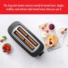 imageZWILLING Enfinigy 2 Long Slot Toaster 4 Slices with Extra Wide 15quot Slots for Bagels 7 Toast Settings Even Toasting Reheat Cancel Defrost Black