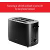 imageZWILLING Enfinigy 2 Slice Toaster with Extra Wide 15quot Slots for Bagels 7 Toast Settings Even Toasting Reheat Cancel Defrost BlackBlack