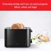 imageZWILLING Enfinigy 2 Slice Toaster with Extra Wide 15quot Slots for Bagels 7 Toast Settings Even Toasting Reheat Cancel Defrost BlackBlack