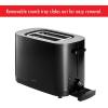 imageZWILLING Enfinigy 2 Slice Toaster with Extra Wide 15quot Slots for Bagels 7 Toast Settings Even Toasting Reheat Cancel Defrost BlackBlack