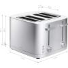 imageZWILLING Enfinigy 2 Slice Toaster with Extra Wide 15quot Slots for Bagels 7 Toast Settings Even Toasting Reheat Cancel Defrost BlackSilver