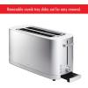 imageZWILLING Enfinigy 2 Slice Toaster with Extra Wide 15quot Slots for Bagels 7 Toast Settings Even Toasting Reheat Cancel Defrost BlackSilver