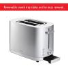 imageZWILLING Enfinigy 2 Slice Toaster with Extra Wide 15quot Slots for Bagels 7 Toast Settings Even Toasting Reheat Cancel Defrost BlackSilver